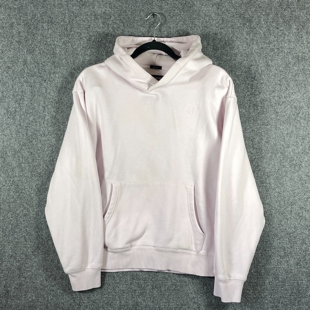 Ninth Hall Fundamentals Light Pink Relaxed Fit Pullover Hoodie Womens Medium